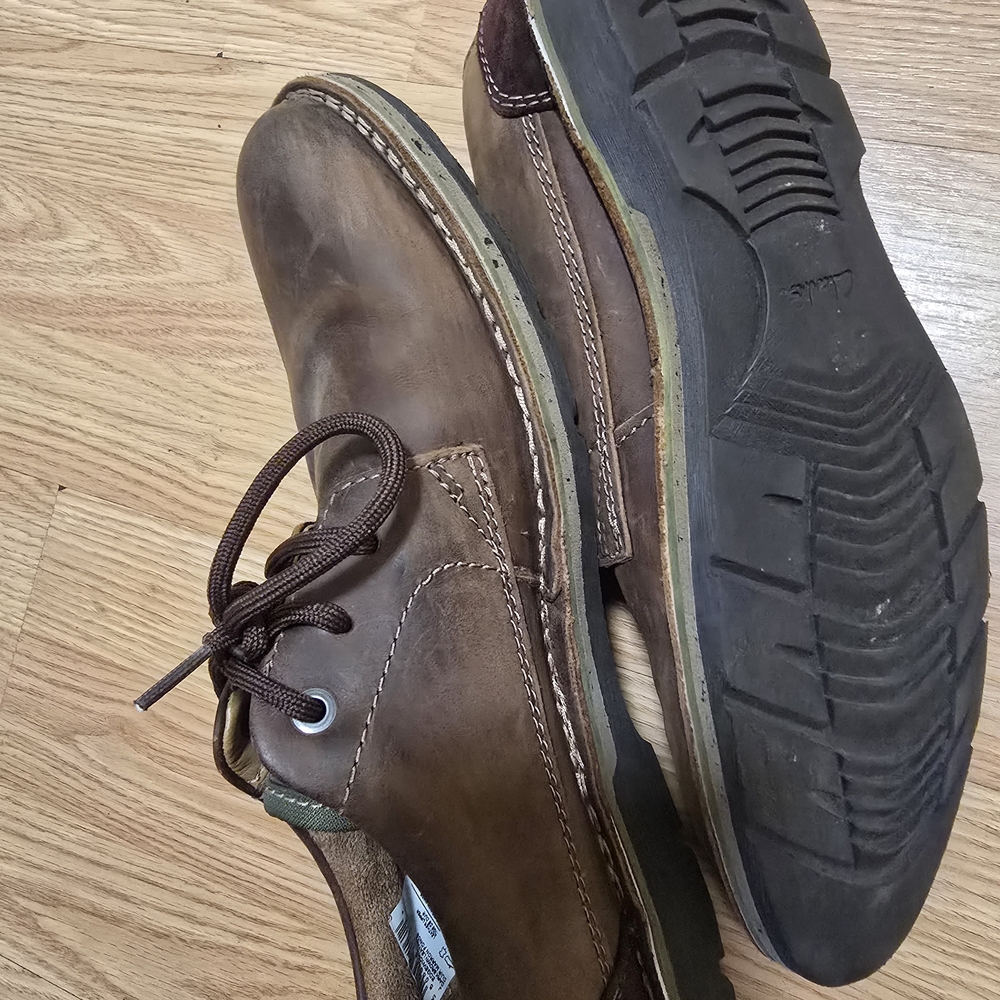 Clarks Men's Smooth Brown Leather Lace-Up Oxford Dress Shoes, Size Us 11M - Picture 8 of 11